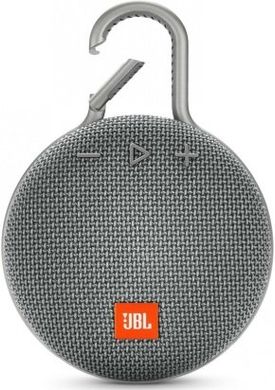 Портативна акустика JBL Clip 3 Grey (JBLCLIP3GRY)