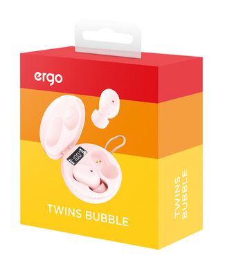 Наушники ERGO BS-520 Twins Bubble Pink