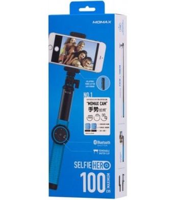 Монопод Momax Selfie Hero Bluetooth Selfie Pod 100cm Blue/Black