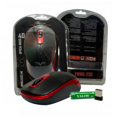 Миша Frime FWMO-220ВR Wireless Black/Red USB