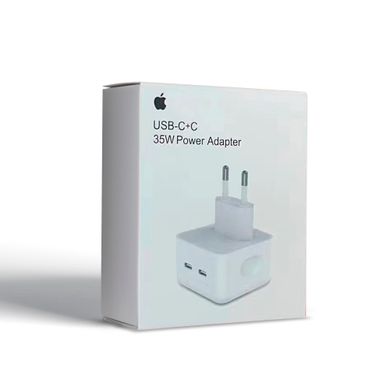 Зарядний пристрій Original 35W Dual USB-C Port Compact Power Adapter (MNWM3AM) (HC, in box) (ARM62028)