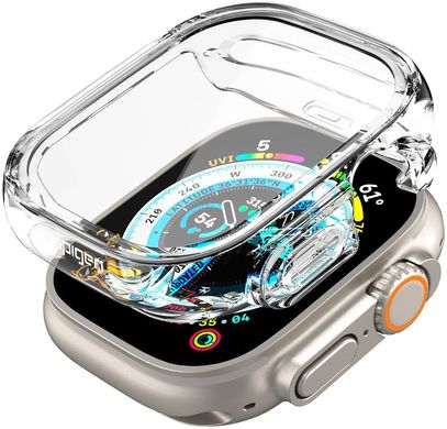 Чохол-накладка Spigen Ultra Hybrid Apple Watch Ultra 49mm Crystal Clear (ACS05459)