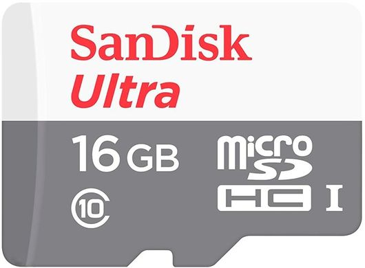 Карта пам'яті micro-SDHC SanDisk 16 GB Class 10 UHS-1 + SD adapter