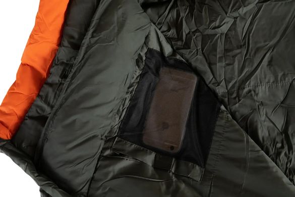 Спальный мешок Tramp Fjord Regular кокон оранжевый/серый 225/80-55 левый (TRS-049R-L)