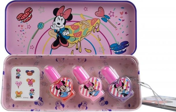 Набор лаков для ногтей MARKWINS Minnie Cosmic Candy в металлическом футляре (1580381E)
