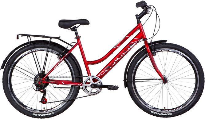 Велосипед 26" Discovery Prestige Woman 2021 (рубіновий) (OPS-DIS-26-362)