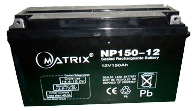 Акумуляторна батарея Matrix 12V 150Ah (NP150-12)