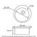Кухонна мийка VentoLux FABIA Gray Granit D500x200 (2059765957263)