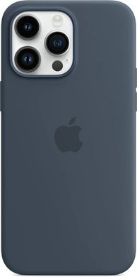 Чехол Apple MagSafe Silicone Case для Apple iPhone 14 Pro Max Storm Blue (MPTQ3RM/A/MPTQ3ZE/A)