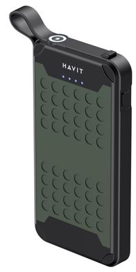 Универсальная мобильная батарея HAVIT FS214 IP67 Green 10000mAh (HV-FS214)