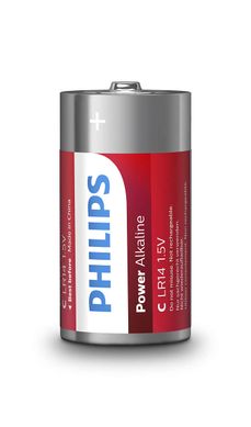 Батарейки Philips Power Alkaline C BLI 2 (LR14P2B/10)