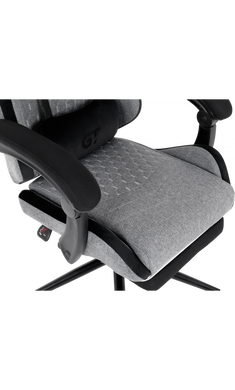 Компьютерное кресло для геймера GT Racer X-2324 Fabric Gray/Black Suede