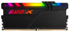 Оперативна пам'ять Geil 8 GB DDR4 3000 MHz EVO X II Stealth Black (GEXSB48GB3000C16ASC)