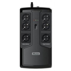 Источник бесперебойного питания Mustek PowerMust 800 Offline, 6xSchuko, USB (800-LED-OFF-T10)