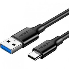 Кабель UGREEN US184 USB 3.0 to USB Type-C Male Cable Nickel Plating 2.4A 2m Black (20884)