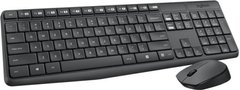 Комплект (клавіатура, мишка) безпровідний Logitech MK235 Black USB (920-007948)