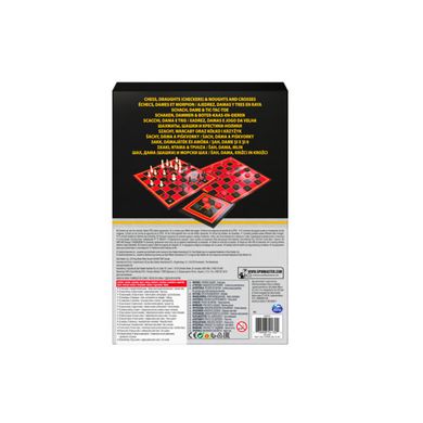 Набір з трьох настільних ігор Spin Master Шахи, шашки та хрестики-нолики (SM98377/6033146)