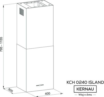 Витяжка Kernau KCH 0240 W ISLAND