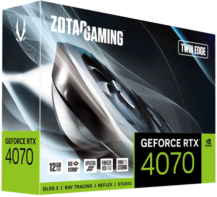 Відеокарта Zotac GAMING GeForce RTX 4070 Twin Edge (ZT-D40700E-10M)
