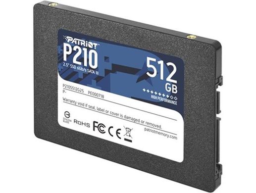 SSD-накопичувач 512GB Patriot P210 2.5" SATAIII TLC (P210S512G25)