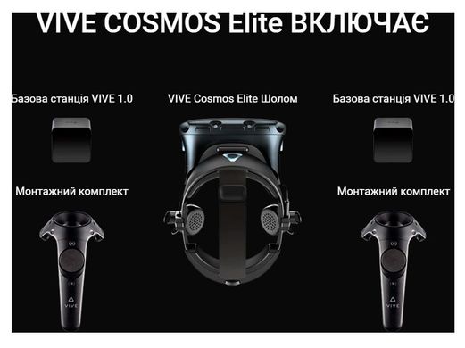 Очки виртуальной реальности HTC VIVE COSMOS Elite (99HART008-00)