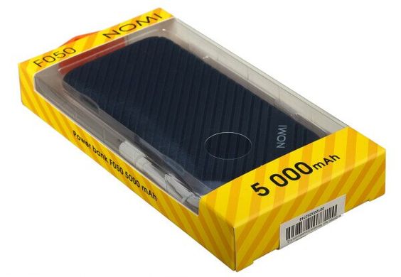 Універсальна мобільна батарея Nomi F050 5000 mAh Dark Blue