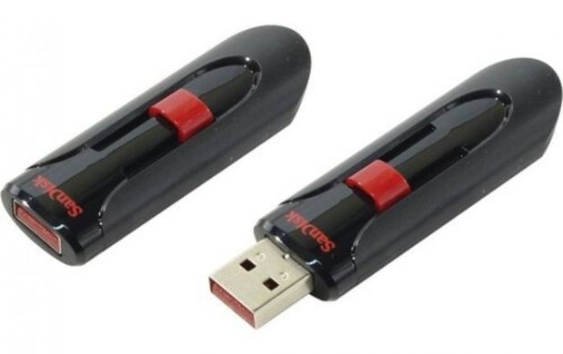 Флешка SanDisk USB 2.0 Cruzer Glide 256Gb Black/Red (SDCZ60-256G-B35)