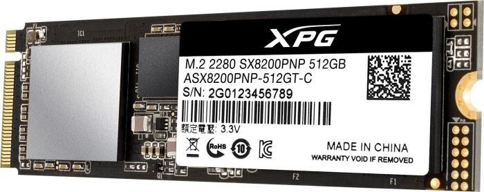 Накопичувач ADATA XPG SX8200 Pro 512GB M.2 2280 PCIe Gen3x4 3D NAND TLC (ASX8200PNP-512GT-C)