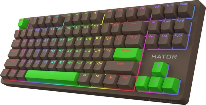 Клавіатура механічна HATOR Rockfall 2 Mecha TKL Autograph Edition (HTK-527) choco