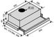 Вытяжка телескопическая VENTOLUX GARDA 60 WH (620) SLIM