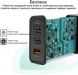 Мережевий зарядний пристрій Promate TriPort-QC 30 Вт USB QC 3.0 + 2 USB Black (triport-qc.black)