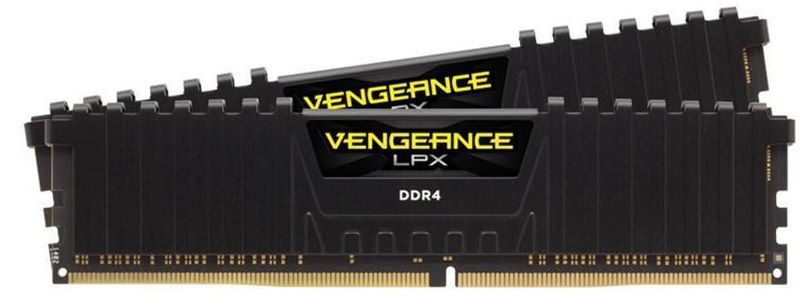 Оперативна пам'ять Corsair 16 GB (2x8GB) DDR4 3600 MHz Vengeance LPX Black (CMK16GX4M2Z3600C18)