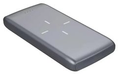 Универсальная мобильная батарея PLATINET 10000mAh QI WIRELESS CHARGING 10W Type-C PD Quick Charge 3.0 Black [44998]