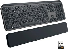 Клавіатура Logitech MX Keys Plus Advanced Wireless Illuminated Keyboard with Palm Rest Graphite UA (920-009416)