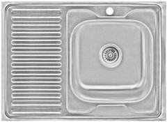 Кухонна мийка Lidz 6080-R Decor 0,6 мм (LIDZ6080RDEC06)