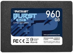 SSD-накопичувач 960GB Patriot Burst Elite 2.5" SATAIII TLC (PBE960GS25SSDR)