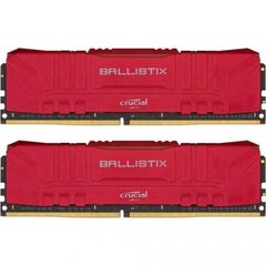 Оперативна пам'ять Crucial 16 GB (2x8GB) DDR4 3200 MHz Ballistix Red (BL2K8G32C16U4R)