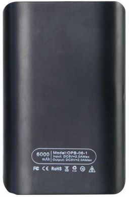 Універсальна мобільна батарея Optima OPB-6-1 6000mAh Black