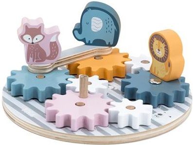 Деревянный игровой набор Viga Toys PolarB Шестерни со зверьками (44006)