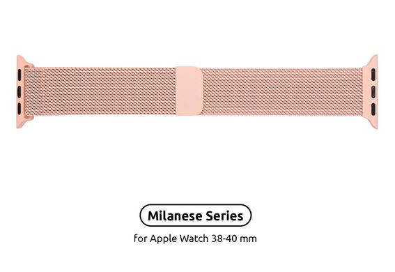 Ремінець Armorstandart Milanese Loop Band для Apple Watch All Series 38/40 mm Pink (ARM55246)