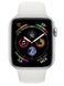 Смарт-часы Apple Watch Series 4 GPS, 40mm Silver Aluminium Case with White Sport Band (MU642UA / A)