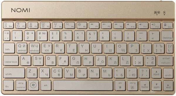 Портативная клавиатура Nomi KBB-302 Gold