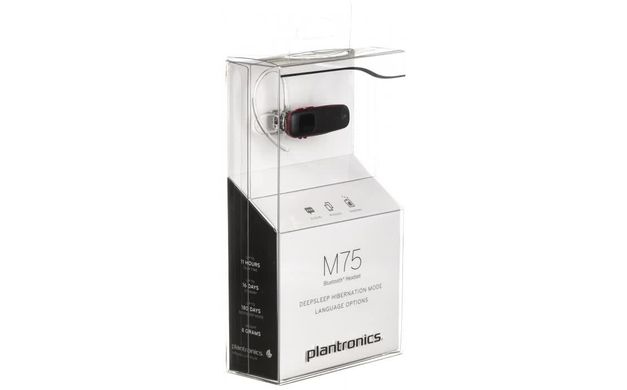 Bluetooth гарнітура Plantronics M75 Black-Red