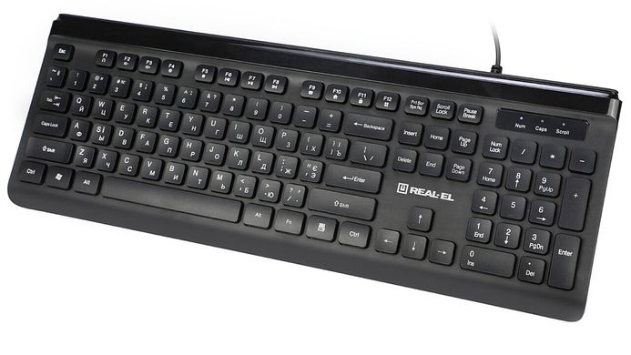 Клавиатура REAL-EL Comfort 7085 Black USB (EL123100032)