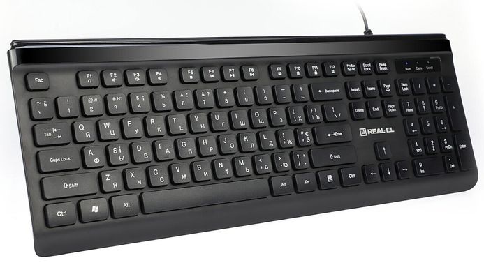 Клавіатура REAL-EL Comfort 7085 Black USB (EL123100032)