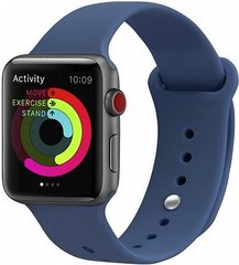 Ремешок UWatch Silicone Strap for Apple Watch 38/40 mm Ocean Blue