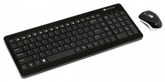 Комплект (клавиатура, мышь) беспроводной Canyon CNS-HSETW3-RU Black