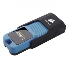 Флешка Corsair USB3.0 64GB Corsair Flash Voyager Slider X2 Blue (CMFSL3X2A-64GB)