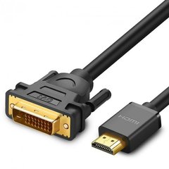 Кабель UGREEN HD106 HDMI to DVI Cable 1m Black (30116)