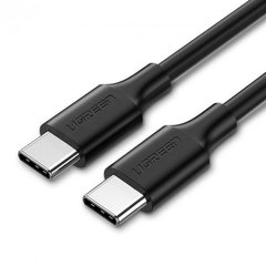 Кабель UGREEN US286 USB Type-C to USB Type-C 60W Cable Nickel Plating 3A 1.5m Black (50998)